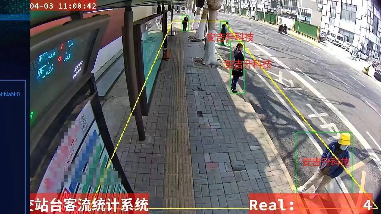 怎么统计公交车的客流量?车载客流统计摄像机客流统计系统的应用(图1) 站台客流统计.jpg